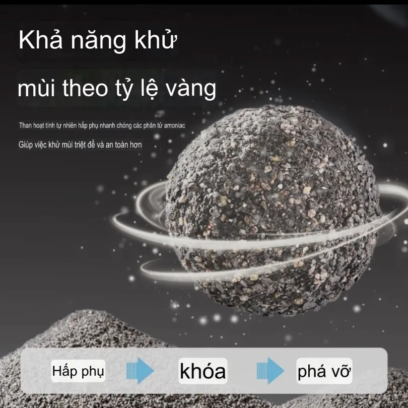 Cát Tắm Than hoạt tính Bucaststate Hương Táo 