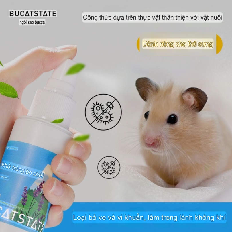 Xịt khuẩn dưỡng da lông Oải Hương Bucatstate