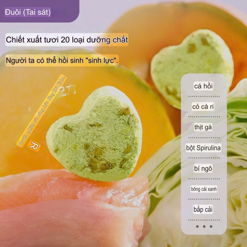 Thức ăn Tail Tale Viên Rau Củ Sấy - 400g