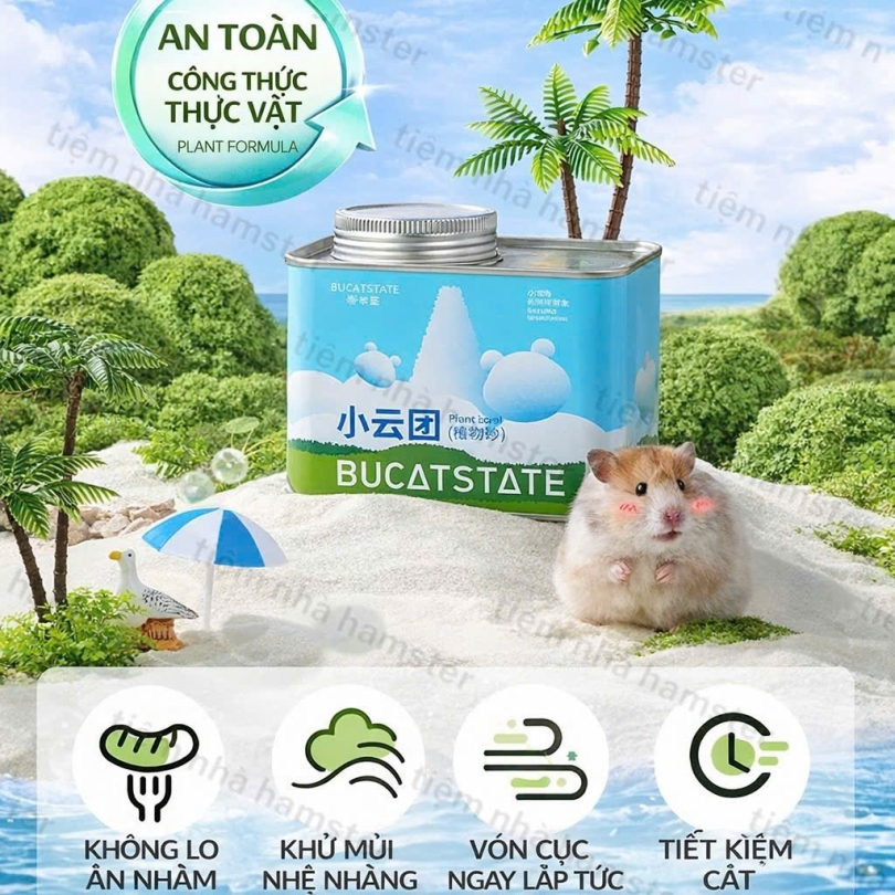 Cát mây Bucat 2 in 1 - 600g