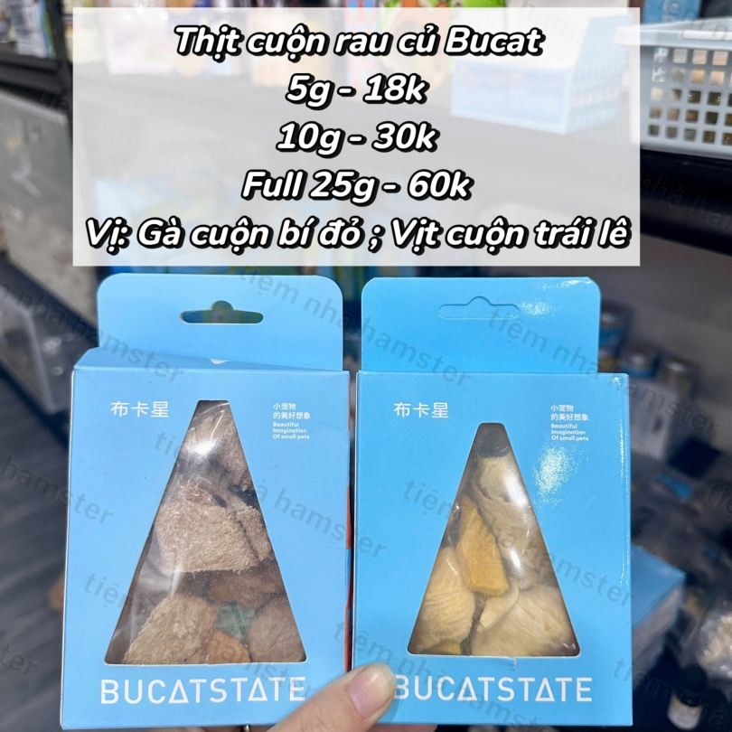 Thịt Gà cuộn bí đỏ Bucat - 25g