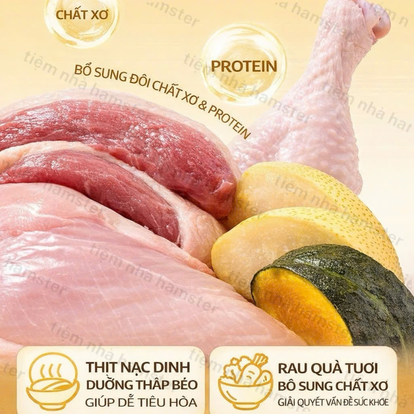 Thịt Gà cuộn bí đỏ Bucat - 25g