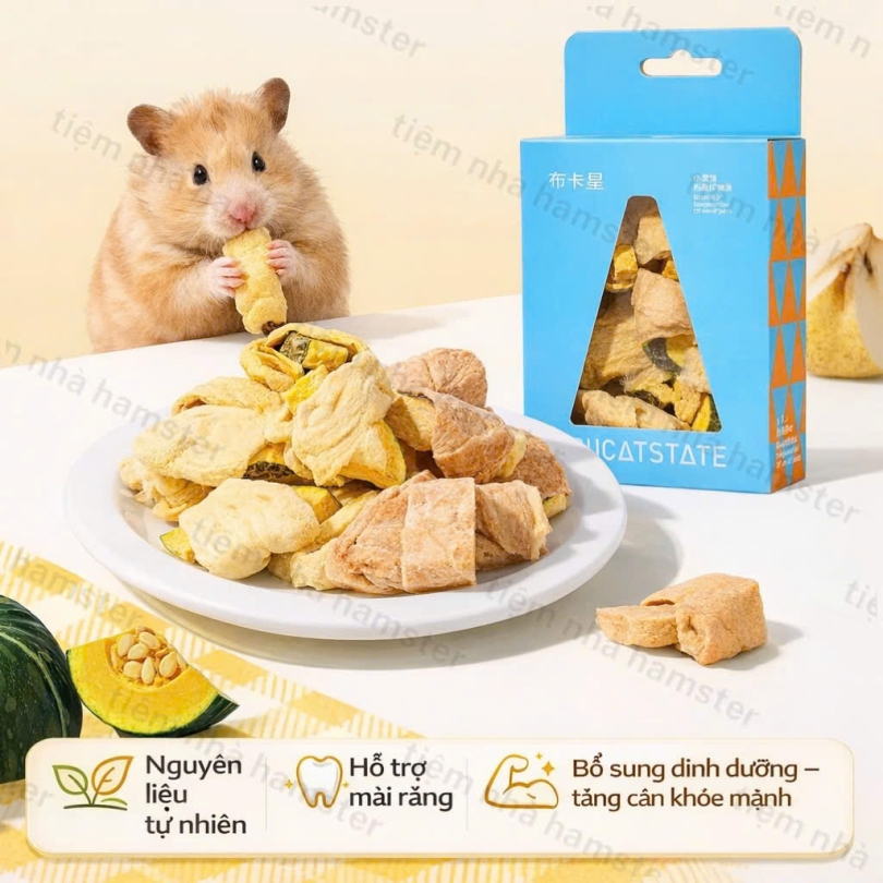 Thịt Gà cuộn bí đỏ Bucat - 25g