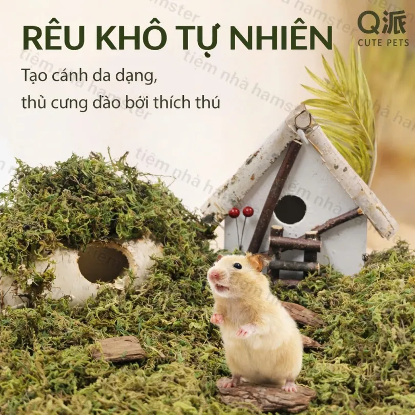 Rêu khô lót chuồng MOOI - 150g