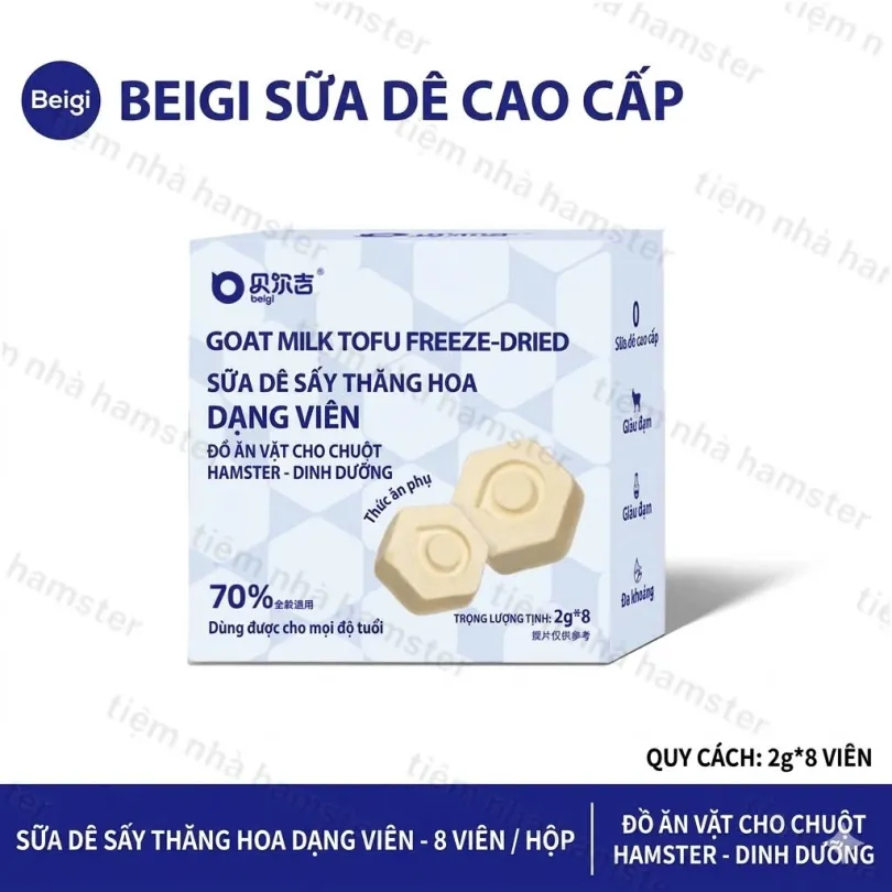 Tàu hủ sữa dê Belgi Đông lạnh