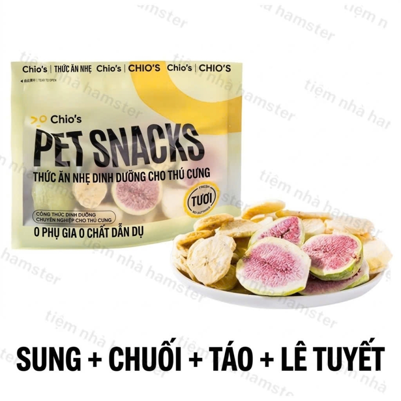 Thức ăn rau củ trái cây sấy giòn mã 03
