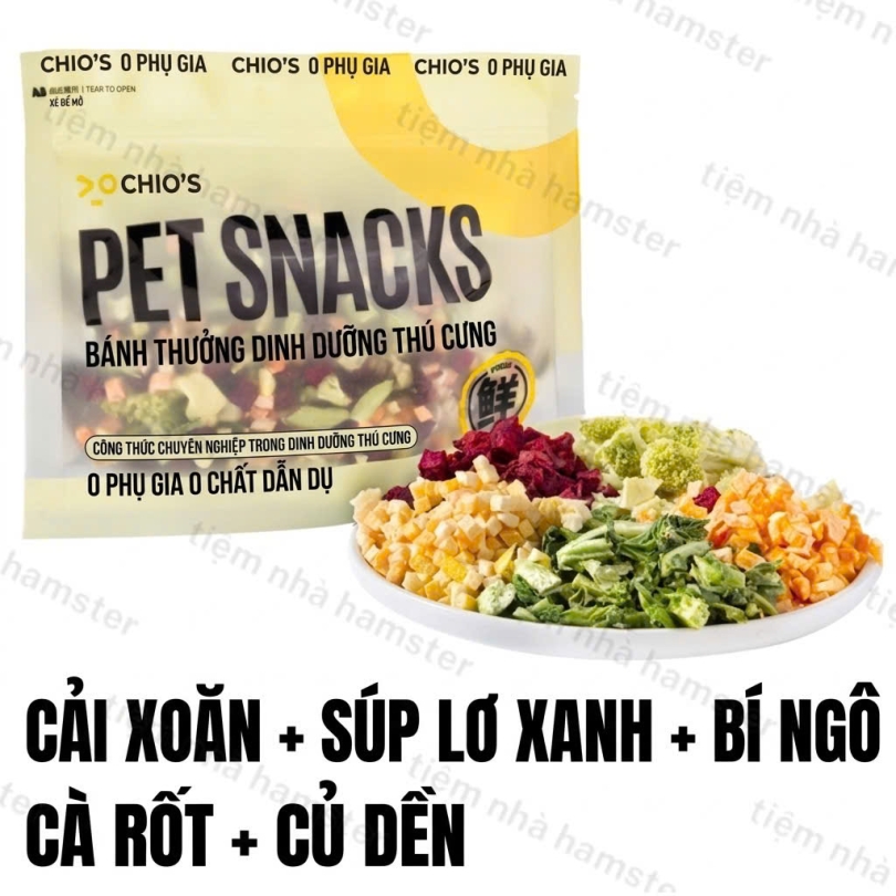 Snack trái cây rau củ sấy giòn mã 01