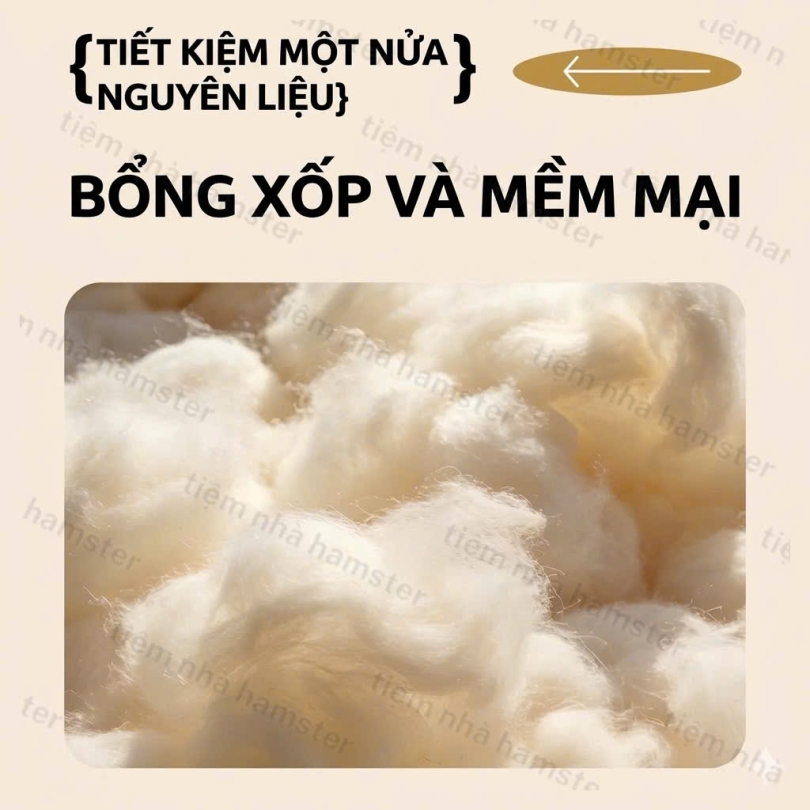 Bông gòn giữ ấm cotton nguyên chất Belgi - 100g