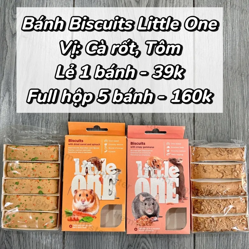 Little One Biscuits Vị Tôm - Phù hợp cho rat/ Hamster