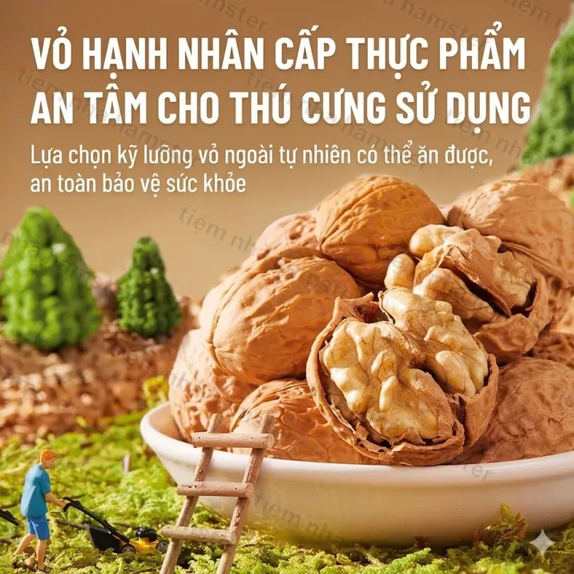 LÓT CHUỒNG ÓC CHÓ MIX HOA BUCATSTATE - 2.5KG